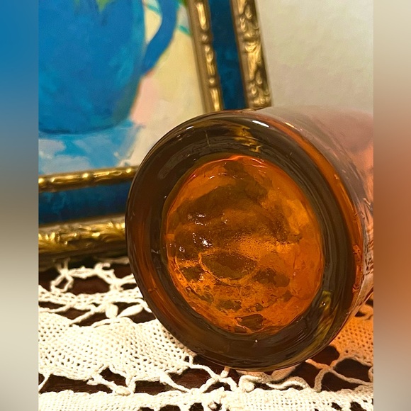 Vintage Permission Dark Orange Hand Blown  Skinny Swung Bud Vase 10” - Picture 7 of 10